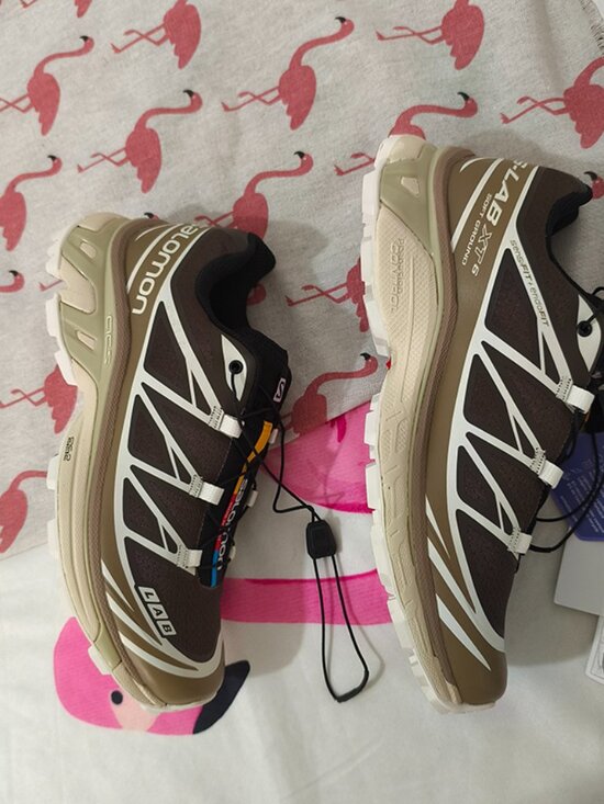 Salomon Brown Low-Top Trail Running Shoes - Picture 3 of 8